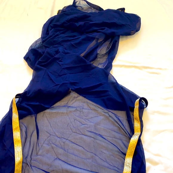 Navy shawl - Picture 2 of 2